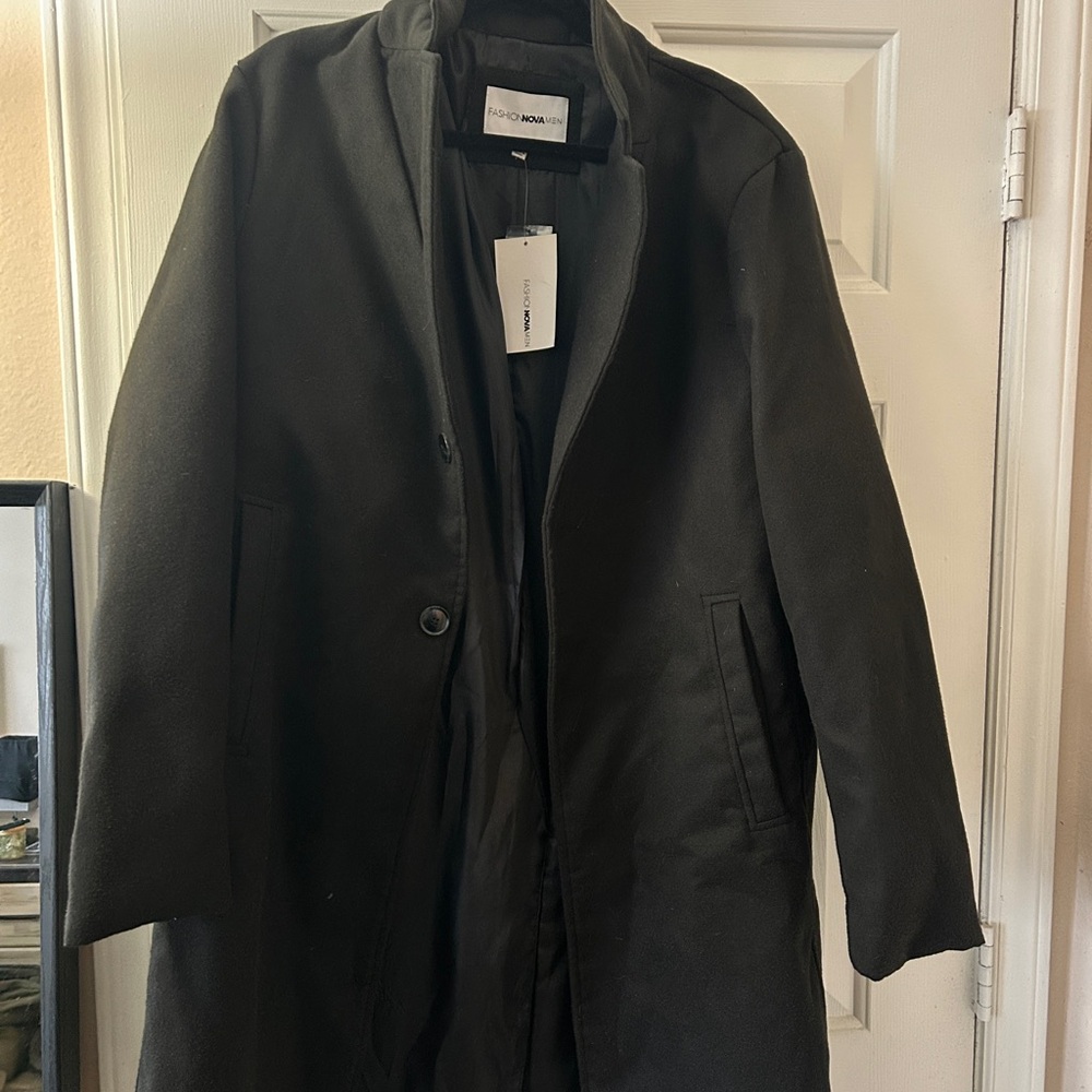 Fashion Nova Black Trench Coat